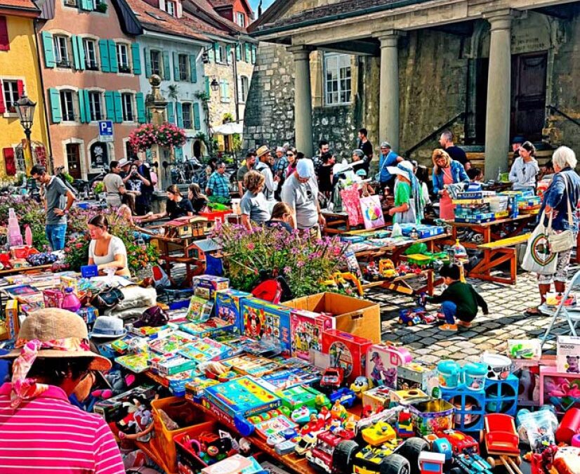 Cossonay, Vide grenier, place remplie !