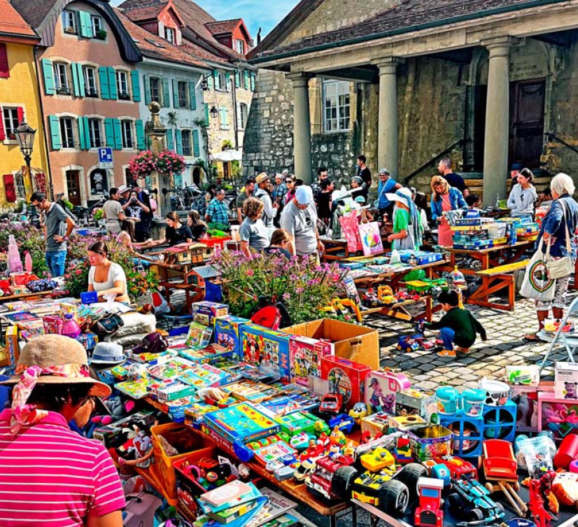 Cossonay, Vide grenier, place remplie !