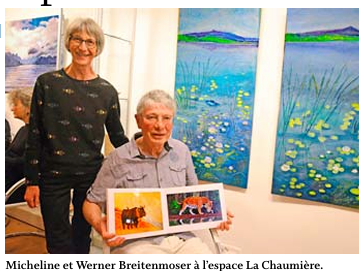 Montricher – Suite à une exposition des tableaux à l’espace La Chaumière